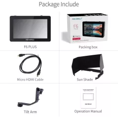 FEELWORLD F6 Plus: Moniteur Tactile 5.5 4K pour Caméra DSLR - Précision et Contrôle!